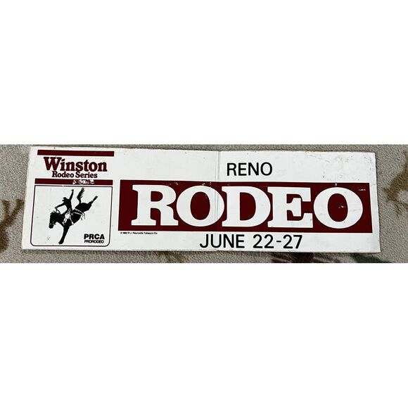 VTG Rodeo Memorabilia 1982 Winston Rodeo Series Give'em Hell Rodeo Club SIGNED - Picture 1 of 16